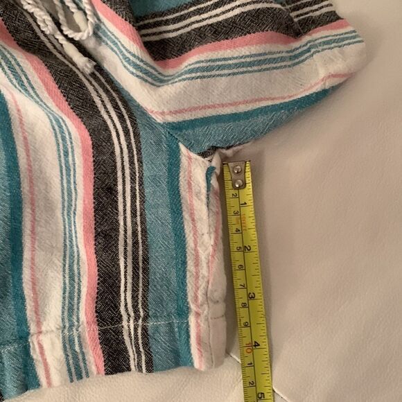 BRIGGS Linen Blend Striped Women’s Shorts Size M - Picture 5 of 11